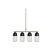 Ceiling Light DKD Home Decor Black Golden 220 V 50 W (60 x 11 x 26 cm)