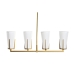 Candeeiro de teto DKD Home Decor Dourado Branco (67 x 14 x 22 cm)