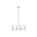 Candeeiro de teto DKD Home Decor Dourado Branco (67 x 14 x 22 cm)