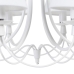 Ceiling Light 53 x 53 x 112 cm Metal White Ø 15 cm Classic