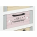 Cómoda DKD Home Decor Cinzento Bege Cor de Rosa Branco Infantil Madeira de paulónia (40 x 29 x 73,5 cm)