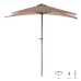 Parasol 240 x 125 x 250 cm Taupe Alumínio