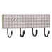 Wall mounted coat hanger 38 x 7 x 17 cm Metalli Puu