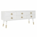 Móvel de TV DKD Home Decor Branco Dourado Abeto Madeira MDF 120 x 42 x 54 cm