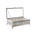 Caja-Joyero DKD Home Decor Cristal Plateado Metal (25,5 x 12,5 x 7,5 cm)