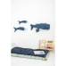 Set of soft toys Crochetts Whale Fish 3 Pieces