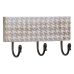 Wall mounted coat hanger 30 x 7 x 16 cm Metalli Puu