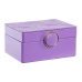 Jewelry box DKD Home Decor 23 x 17 x 10 cm Lilac Polyurethane MDF Wood