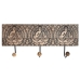 Wall mounted coat hanger DKD Home Decor Metalli Mangopuu Luonnollinen Buddha Itämainen 38 x 6 x 18 cm