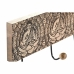 Appendiabiti da parete DKD Home Decor Metallo Legno di mango Naturale Buddha Orientale 38 x 6 x 18 cm