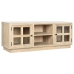 Mueble de TV Home ESPRIT Natural Cristal Madera de mango 135 x 35 x 52 cm