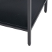 Mueble de TV 120 x 32 x 55 cm Negro Acero