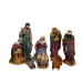 Figurenset Romimex Multicolour Hars 10 x 25 x 10 cm Geboorte/Bethlehem 3 Wijzen 8 Onderdelen