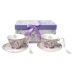 Set di Tazze e Piatti Romimex Ceramica 24 x 12 x 13 cm