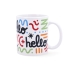 Hrnek Quid Hello Benzi desenate Multicolor Ceramică 330 ml (12 Unități)