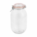 Jar La Mediterránea Hermetic Glass 3 L (6 Units)