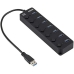 Hub USB Nilox NXHUB-06 Preto