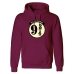 Bluza z kapturem Unisex Harry Potter Platform 9 and 3 Quarters Bordeaux