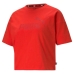 Maglia a Maniche Corte Donna Puma Essentials Logo Rosso