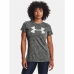 Dames-T-Shirt met Korte Mouwen Under Armour Tech Twist Grijs