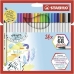 Set de Carioci Stabilo Pen 68 brush Carcasă Multicolor