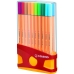 Tuschpennor Stabilo Point 88 Multicolour