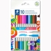 Conjunto de Canetas de Feltro Staedtler Noris 3280 Multicolor (10 Unidades)