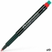 Rotulador permanente Faber-Castell Multimark 1513 F Vermelho (10 Unidades)