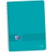 Caderno Oxford Live&Go Água A4 A4+ 80 Folhas 5 Peças