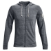 Sportjackefür Herren Under Armour Terry Schwarz Dunkelgrau