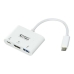 Adaptador USB C a HDMI NANOCABLE 10.16.4302 Full HD (15 cm) Blanco