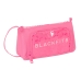 Astuccio per la Scuola con Accessori BlackFit8 Glow up Rosa (32 Pezzi)