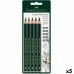 Blyantsett Faber-Castell Sekskantet 2B 4B 6B 8B (5 enheter)