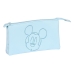 Trousse Fourre-Tout Triple Mickey Mouse Clubhouse Baby Bleu clair (22 x 12 x 3 cm)