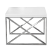 Side table Alexandra House Living White 50 x 43 x 50 cm