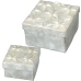 Set of decorative boxes Alexandra House Living Mother of pearl 2 Pieces