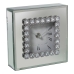 Horloge de table Alexandra House Living Gris Verre Miroir 15 x 15 x 5 cm