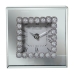 Horloge de table Alexandra House Living Gris Verre Miroir 15 x 15 x 5 cm