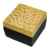 Decorative box Alexandra House Living Gold Aluminium 12 x 12 x 9 cm