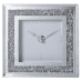 Horloge de table Alexandra House Living Gris Verre Miroir 14 x 14 x 4 cm