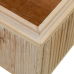 Set decoratieve dozen Alexandra House Living Wit Bruin Hout 2 Onderdelen