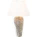 Bordlampe Alexandra House Living Hvit Gyllen Keramikk 40 W 18 x 42 x 12 cm