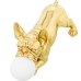 Desk lamp Alexandra House Living Gold Golden Acrylic Plastic Melamin 47 x 23 x 20 cm Dog