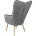 Fauteuil Alexandra House Living Gris 65 x 99 x 71 cm