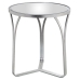 Mesa auxiliar Alexandra House Living Transparente Plateado 54 x 59 x 54 cm