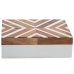 Guarda-Joias Alexandra House Living Branco Castanho Plástico 18 x 6 x 13 cm