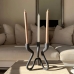 Candelabro Alexandra House Living Grigio Alluminio 18 x 17 x 21 cm