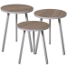 Jeu de 3 tables Alexandra House Living Blanc Marron Bois 38 x 51 x 38 cm