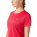 Camisola de Manga Curta Mulher Asics Core Vermelho Carmesim