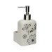 Dispenser di Sapone Versa Ceramica ABS Dolomite Fiori 9 x 18,5 x 8 cm